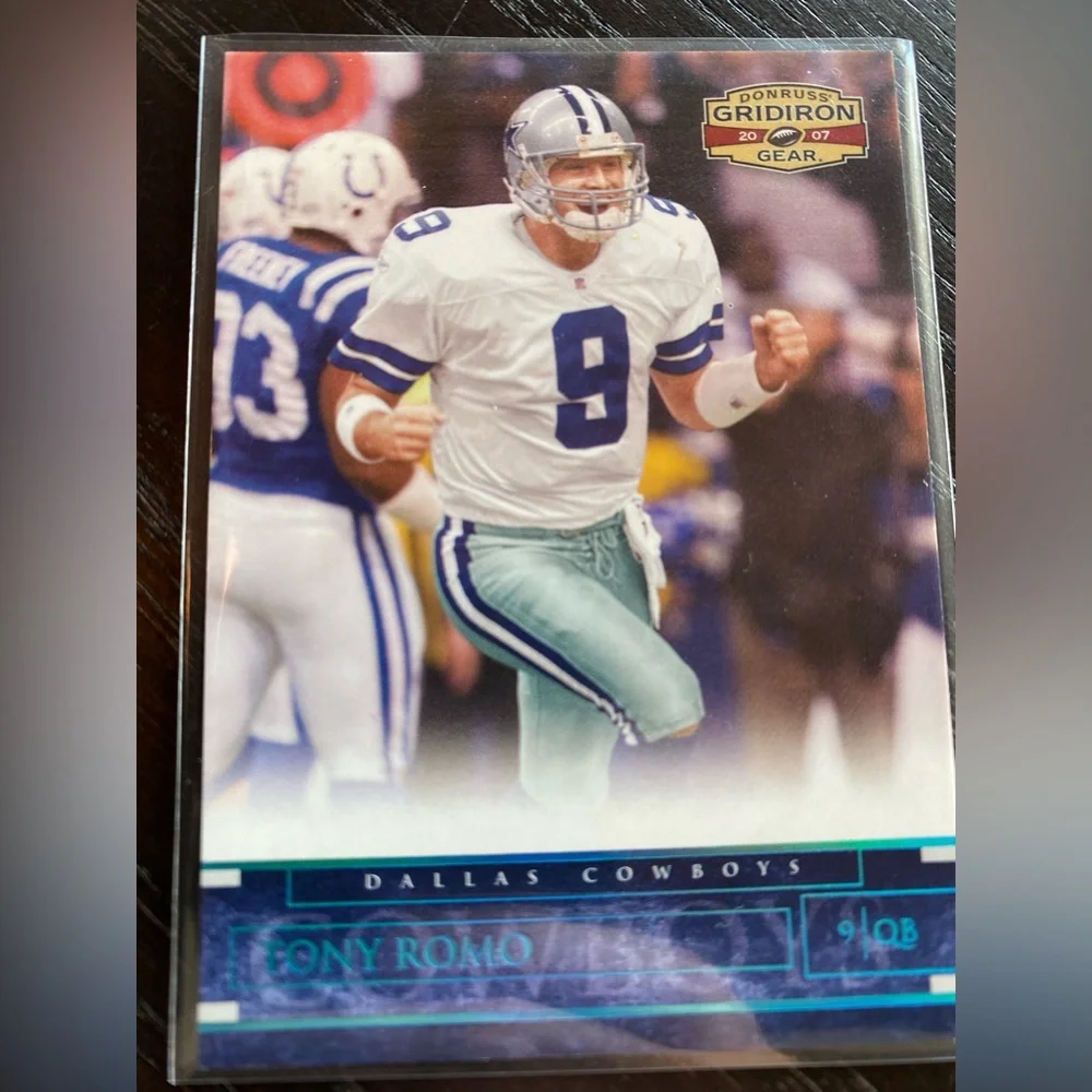 2007 Donruss Gridiron Gear Tony Romo Platinum Parallel 3/50 Dallas‎ Cowboys